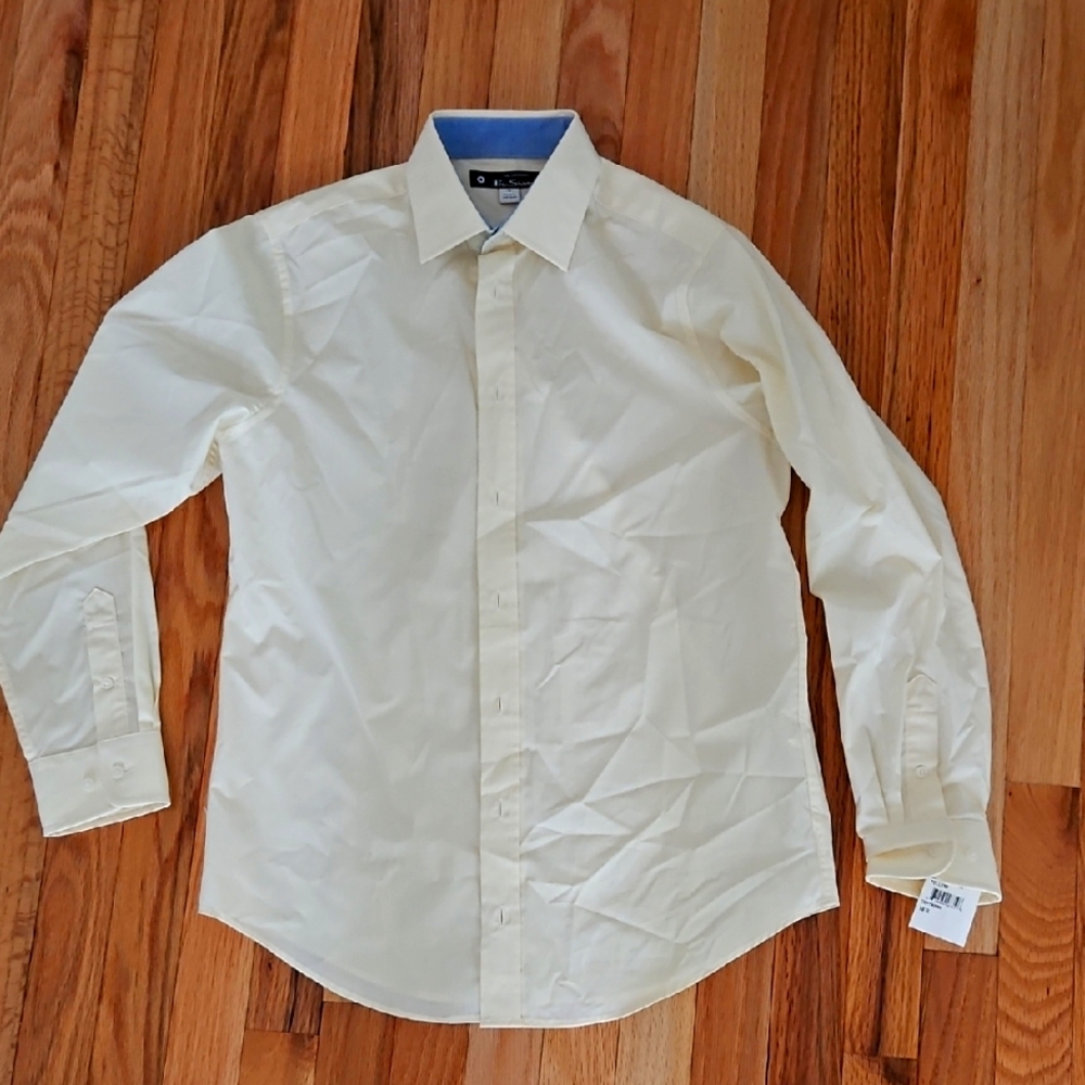 Ben Sherman Cream Dress Shirt Classic Button-Down